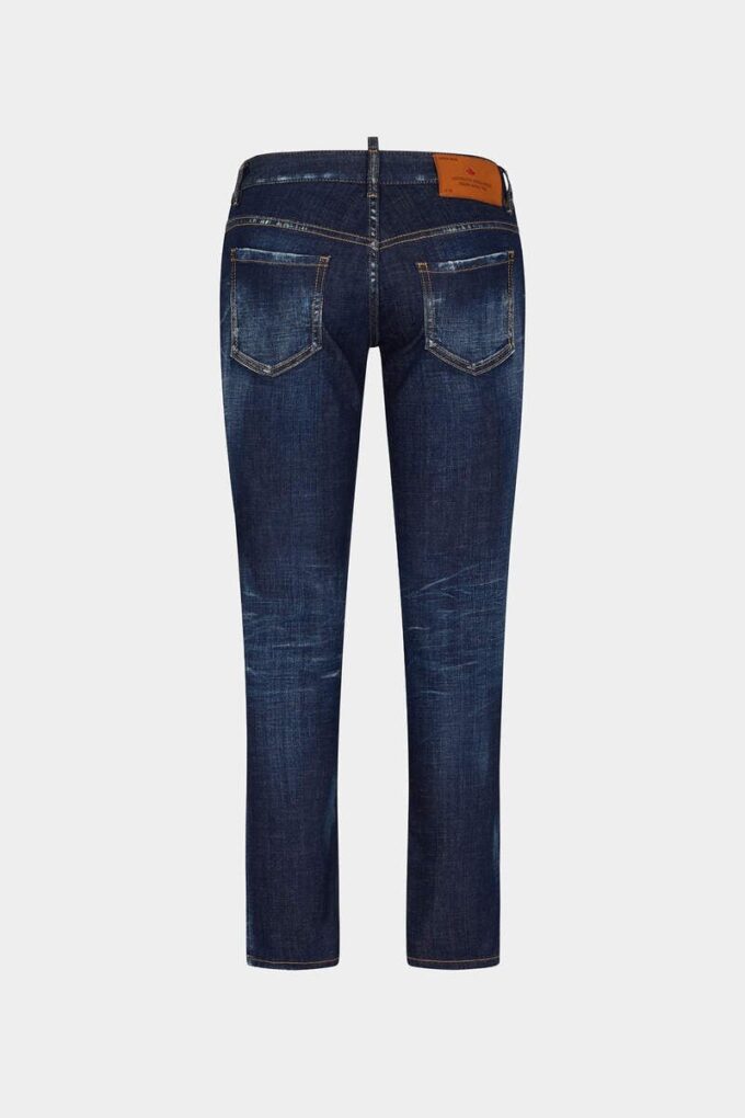 Jeans Jennifer con lavaggio scuro pulito Jeans Jennifer con lavaggio scuro pulito