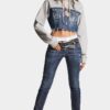 Jeans Jennifer con lavaggio scuro pulito Jeans Jennifer con lavaggio scuro pulito