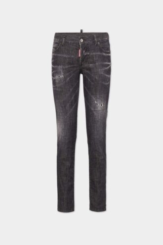 Jeans Jennifer neri a vita media, facili da lavare