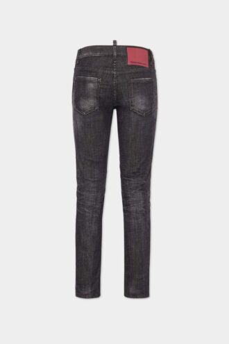 Jeans Jennifer neri a vita media, facili da lavare