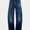 Jeans larghi con effetto twist e lavaggio scuro Smoker Jeans larghi con effetto twist e lavaggio scuro Smoker