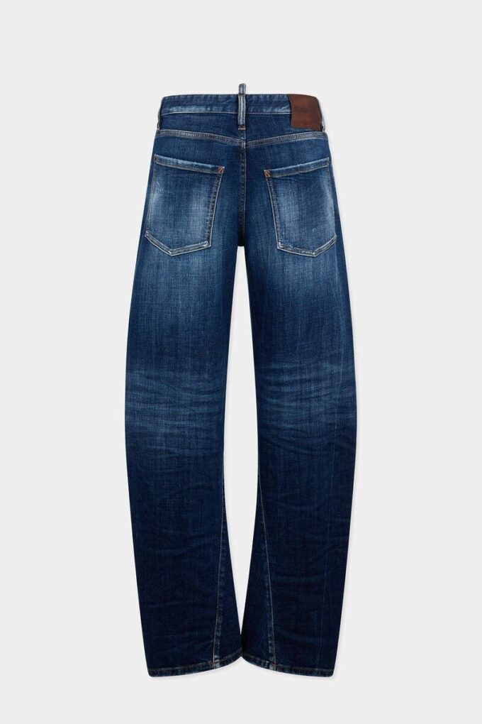 Jeans larghi con effetto twist e lavaggio scuro Smoker Jeans larghi con effetto twist e lavaggio scuro Smoker