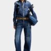 Jeans larghi con effetto twist e lavaggio scuro Smoker Jeans larghi con effetto twist e lavaggio scuro Smoker
