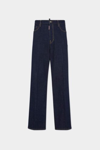 Jeans larghi con lavaggio scuro
