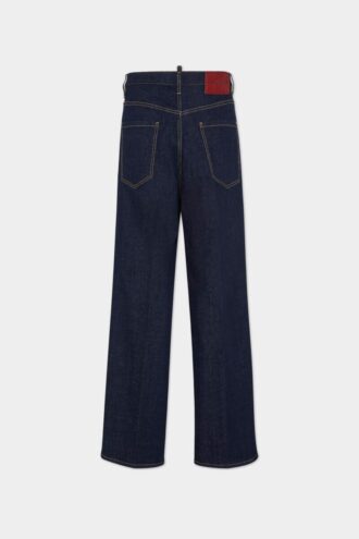Jeans larghi con lavaggio scuro