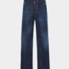 Jeans larghi con lavaggio scuro pulito Jeans larghi con lavaggio scuro pulito