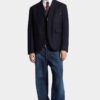 Jeans larghi con lavaggio scuro pulito Jeans larghi con lavaggio scuro pulito