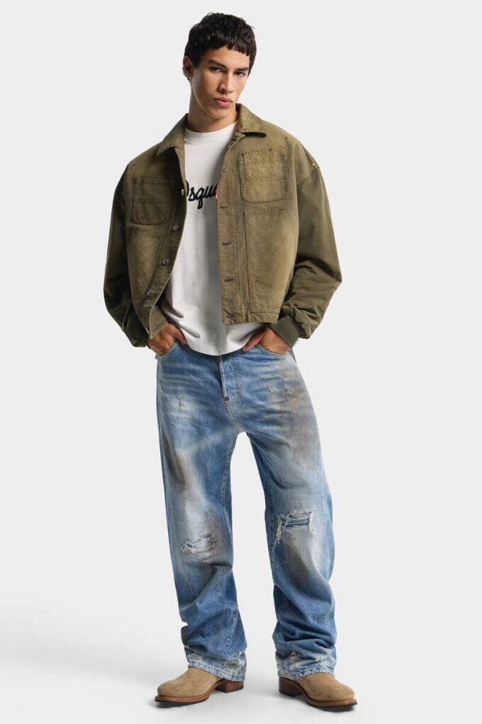 Jeans Loose Twist con lavaggio leggermente sporco Jeans Loose Twist con lavaggio leggermente sporco