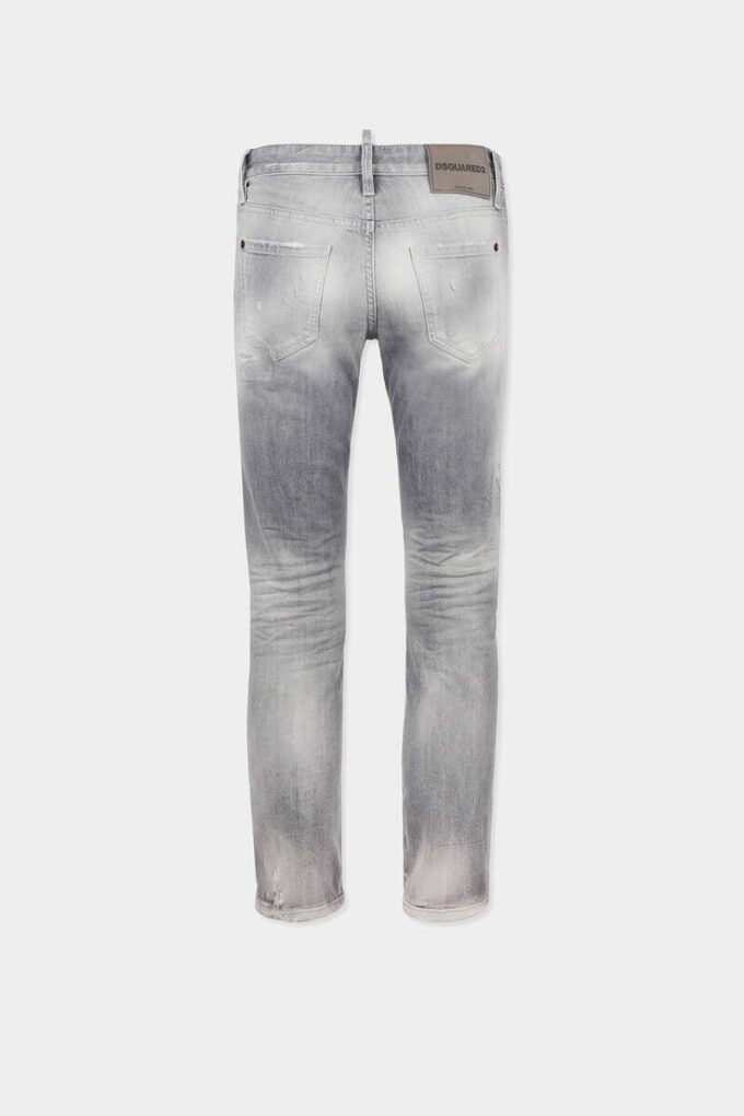 Jeans skinny con lavaggio grigio spazzolato Jeans skinny con lavaggio grigio spazzolato