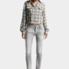Jeans skinny con lavaggio grigio spazzolato Jeans skinny con lavaggio grigio spazzolato