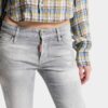 Jeans skinny con lavaggio grigio spazzolato Jeans skinny con lavaggio grigio spazzolato