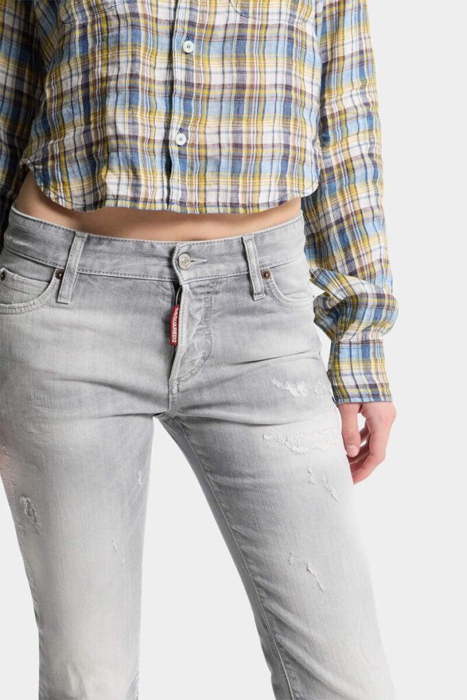 Jeans skinny con lavaggio grigio spazzolato Jeans skinny con lavaggio grigio spazzolato