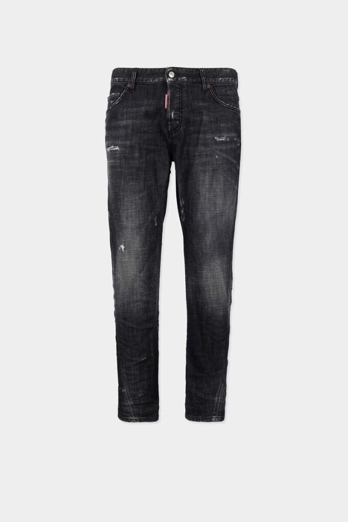 Jeans slim twist con effetto black fog Jeans slim twist con effetto black fog