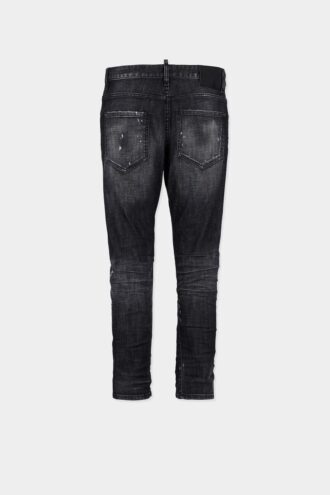 Jeans slim twist con effetto black fog