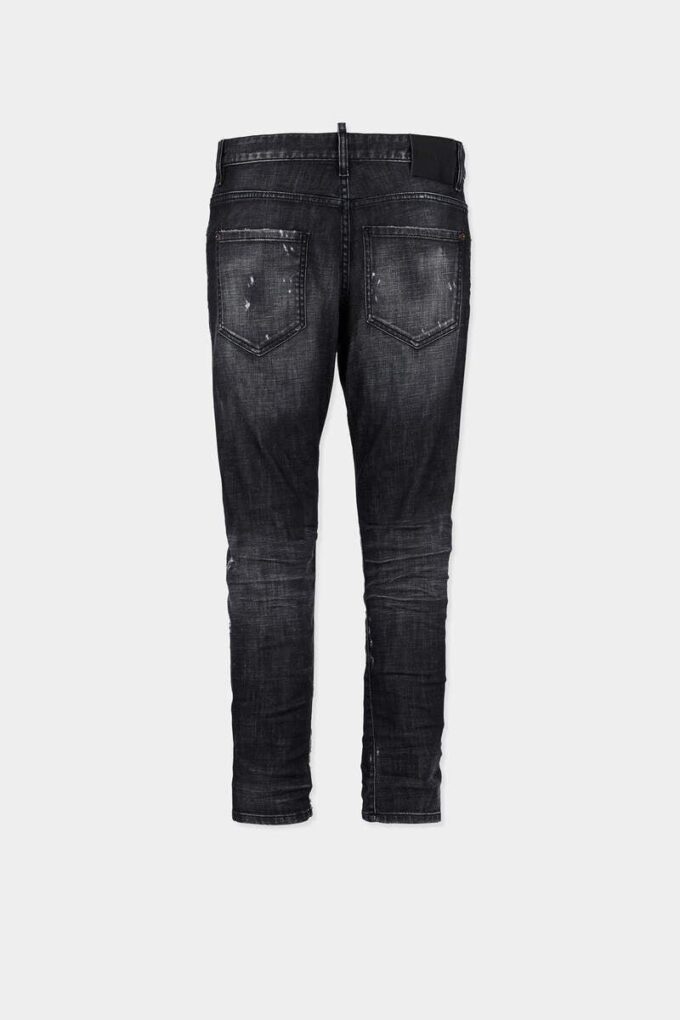 Jeans slim twist con effetto black fog Jeans slim twist con effetto black fog