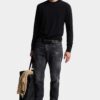 Jeans slim twist con effetto black fog Jeans slim twist con effetto black fog