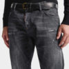 Jeans slim twist con effetto black fog Jeans slim twist con effetto black fog