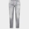 Jeans slim twist con lavaggio grigio spazzolato Jeans slim twist con lavaggio grigio spazzolato