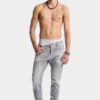 Jeans slim twist con lavaggio grigio spazzolato Jeans slim twist con lavaggio grigio spazzolato