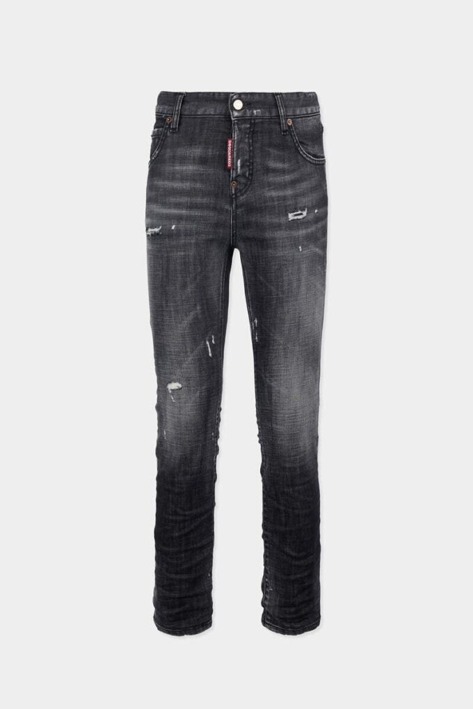 Jeans Teddy con lavaggio Black Fog Jeans Teddy con lavaggio Black Fog