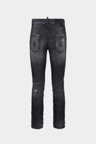 Jeans Teddy con lavaggio Black Fog