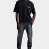 Jeans Teddy con lavaggio Black Fog Jeans Teddy con lavaggio Black Fog