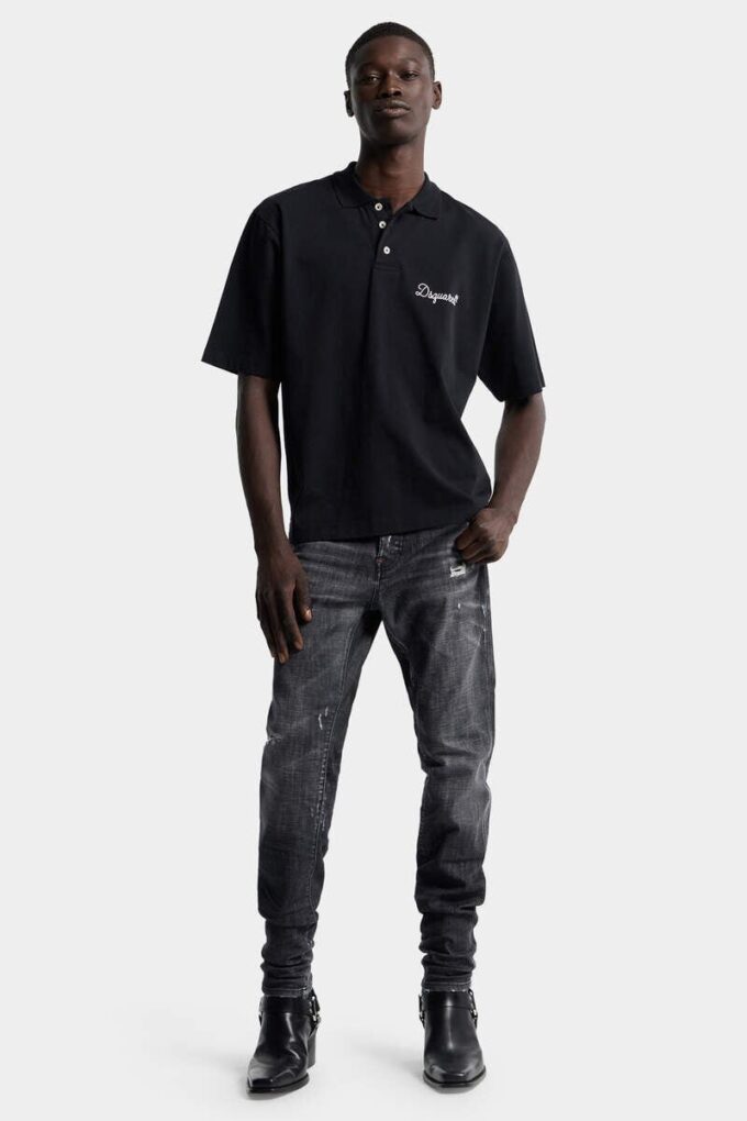Jeans Teddy con lavaggio Black Fog Jeans Teddy con lavaggio Black Fog