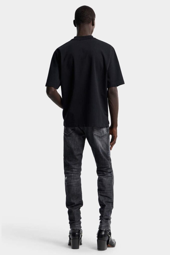 Jeans Teddy con lavaggio Black Fog Jeans Teddy con lavaggio Black Fog