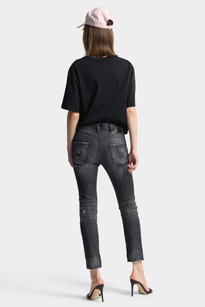 Jeans Teddy con lavaggio Black Fog Jeans Teddy con lavaggio Black Fog