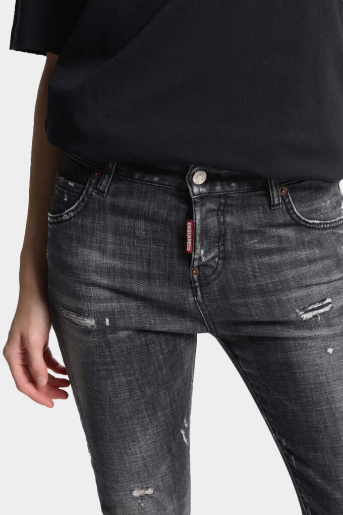 Jeans Teddy con lavaggio Black Fog Jeans Teddy con lavaggio Black Fog