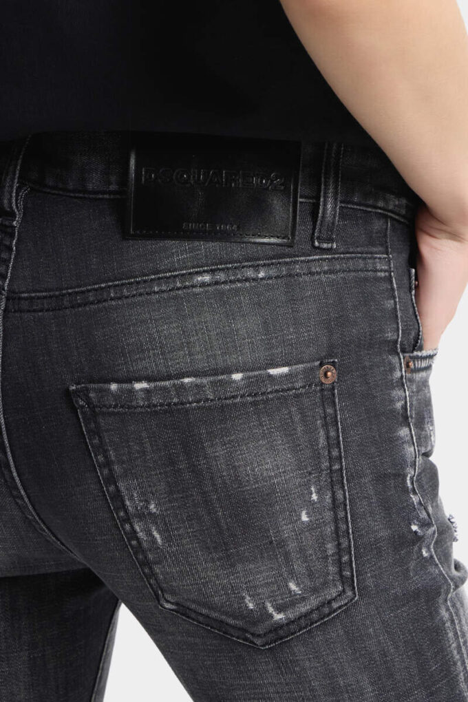 Jeans Teddy con lavaggio Black Fog Jeans Teddy con lavaggio Black Fog
