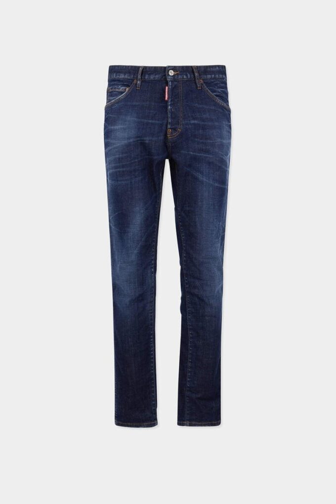 Jeans Teddy con lavaggio scuro pulito