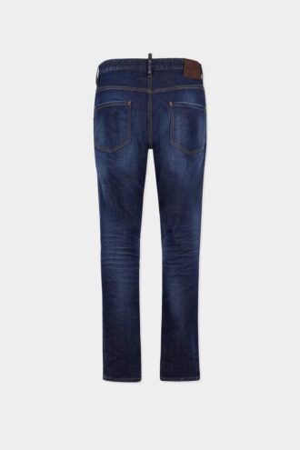 Jeans Teddy con lavaggio scuro pulito