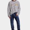 Jeans Teddy con lavaggio scuro pulito
