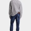 Jeans Teddy con lavaggio scuro pulito