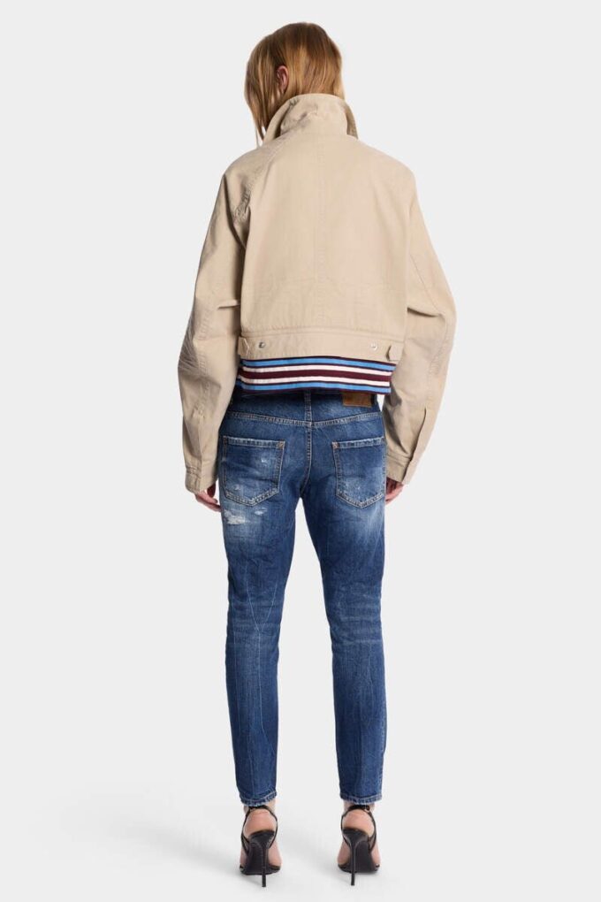 Jeans Teddy con lavaggio strappato medio Jeans Teddy con lavaggio strappato medio