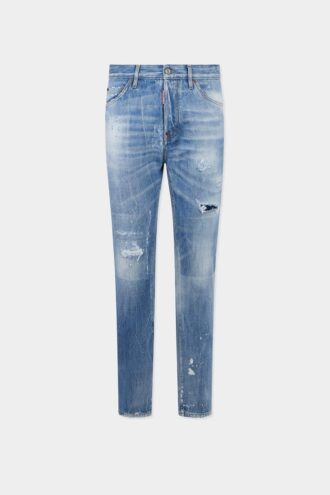 Jeans Teddy dal lavaggio chiaro