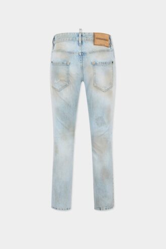 Jeans Teddy dal lavaggio chiaro