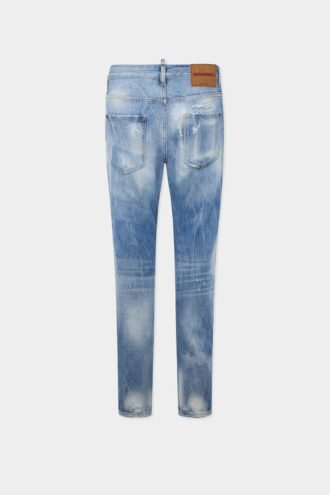 Jeans Teddy dal lavaggio chiaro