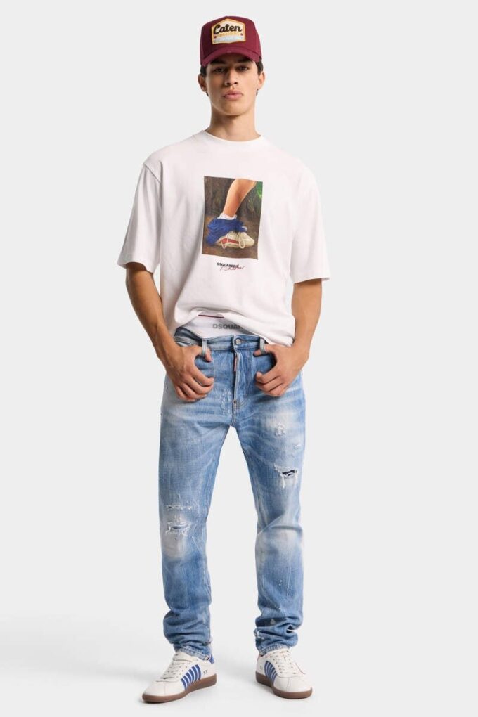 Jeans Teddy dal lavaggio chiaro Jeans Teddy dal lavaggio chiaro