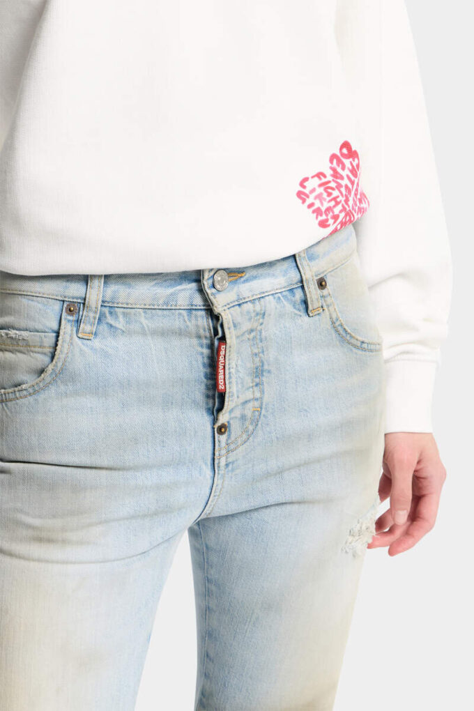 Jeans Teddy dal lavaggio chiaro Jeans Teddy dal lavaggio chiaro