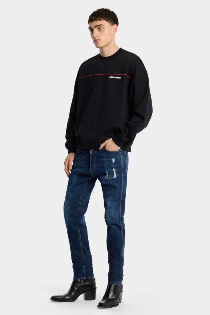Jeans Teddy Mini Front con lavaggio Dark Smoker Jeans Teddy Mini Front con lavaggio Dark Smoker