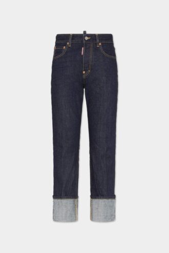 Jeans Tomboy con autentico lavaggio denim