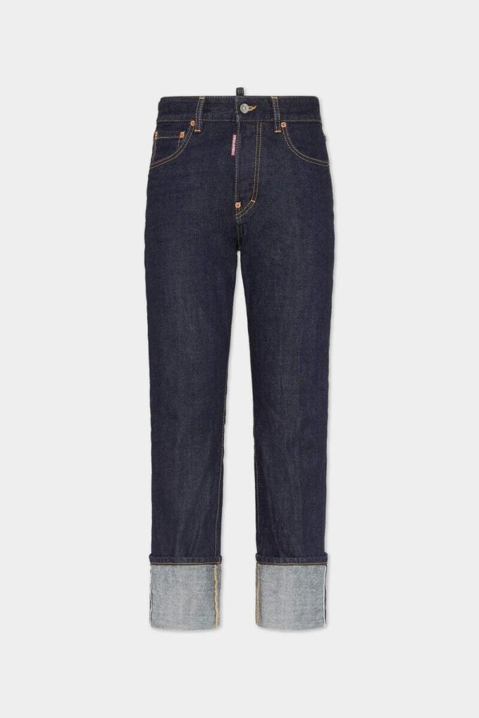 Jeans Tomboy con autentico lavaggio denim Jeans Tomboy con autentico lavaggio denim