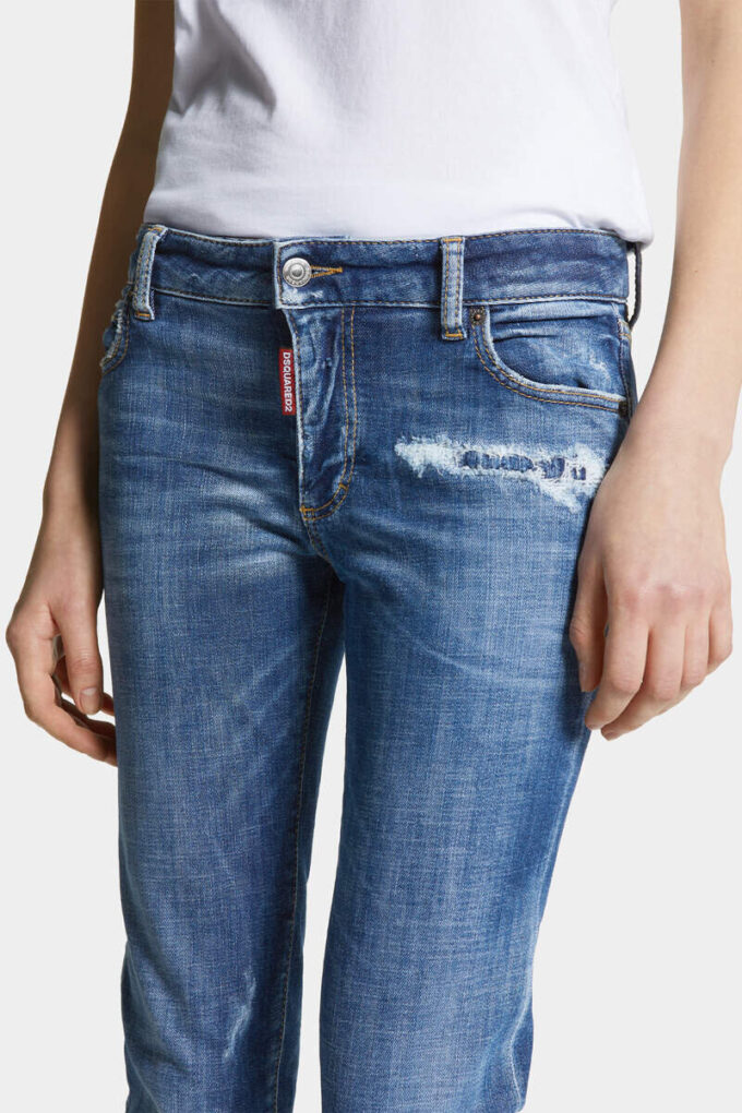 Jeans Twiggy a vita media con lavaggio medio Jeans Twiggy a vita media con lavaggio medio