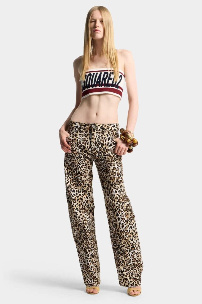 Jeans Wild2 stampati a vita bassa Jeans Wild2 stampati a vita bassa