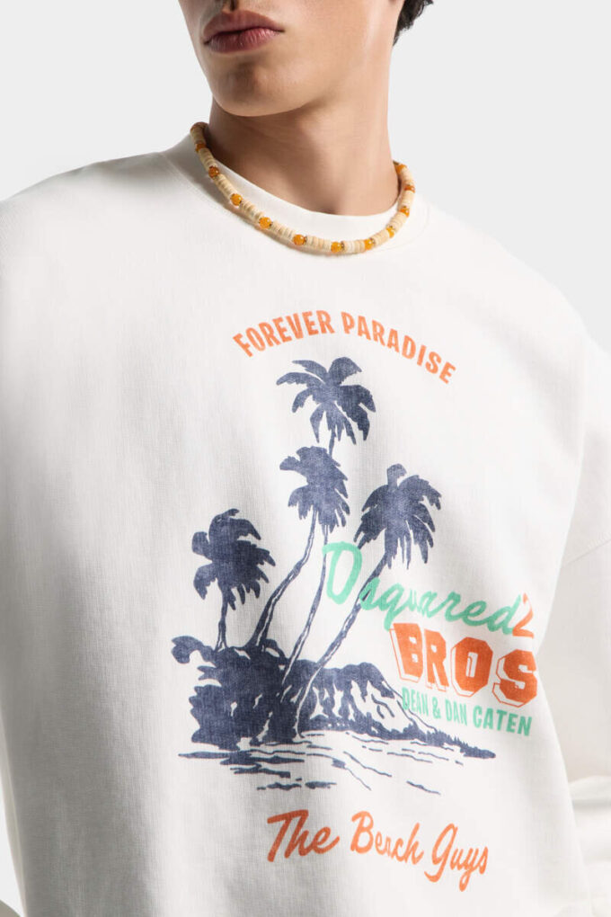 Maglia a girocollo vintage estiva dalla vestibilità comoda Maglia a girocollo vintage estiva dalla vestibilità comoda