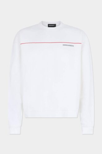 Maglia girocollo Dsquared2 Tape dalla vestibilità comoda