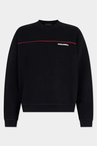Maglia girocollo Dsquared2 Tape dalla vestibilità comoda