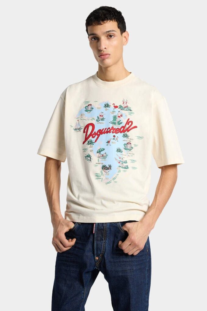 Maglietta Aloha Souvenir dalla vestibilità ampia